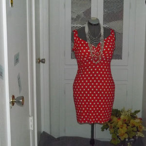 Polka dots on a sexy dress